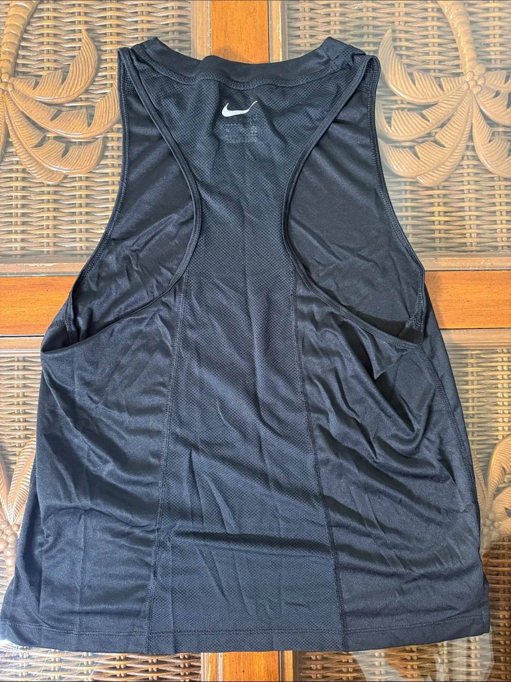 Nike Black Tank Top with White Swoosh